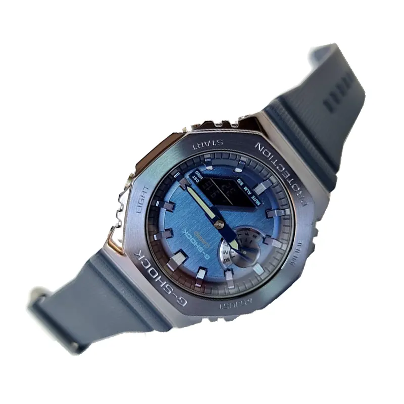 Casio G-Shock Men’s  Analog-Digital Blue Dial Watch | GM-2100N-2A